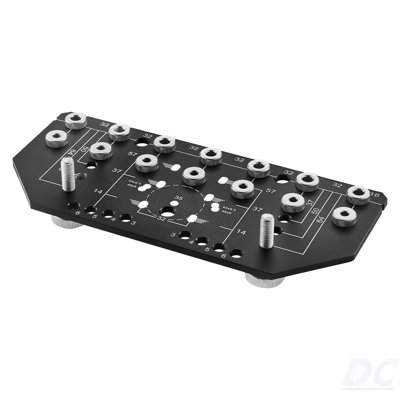 Shelf Pin Jig And Hinge Jig Two-In-One Aluminum Alloy Cabinet Hole Drilling Tool