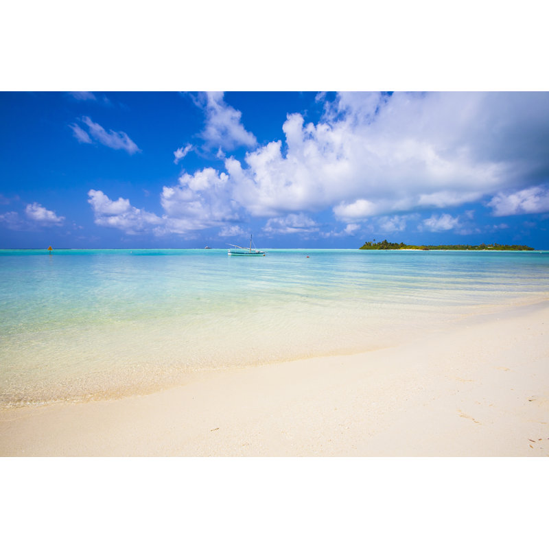 Tropical Island - Wrapped Canvas Print, 30cm H x 46cm W x 3.8cm D