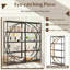 175cm H x 86cm W Metal Etagere Bookcase-994352538