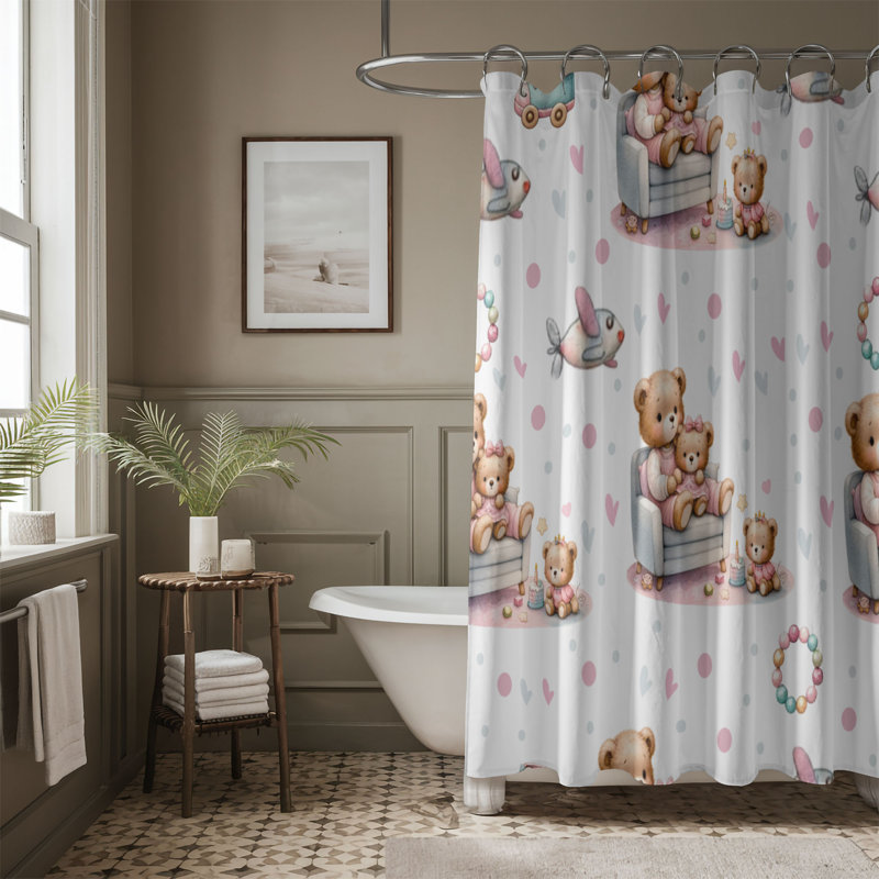 Caring Mom - Rideau de douche Premium 216, H 74 po x l 71 po