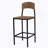 Farmhouse 5-piece Counter Height Drop Leaf Dining Table Set with Dining Chairs-792136013