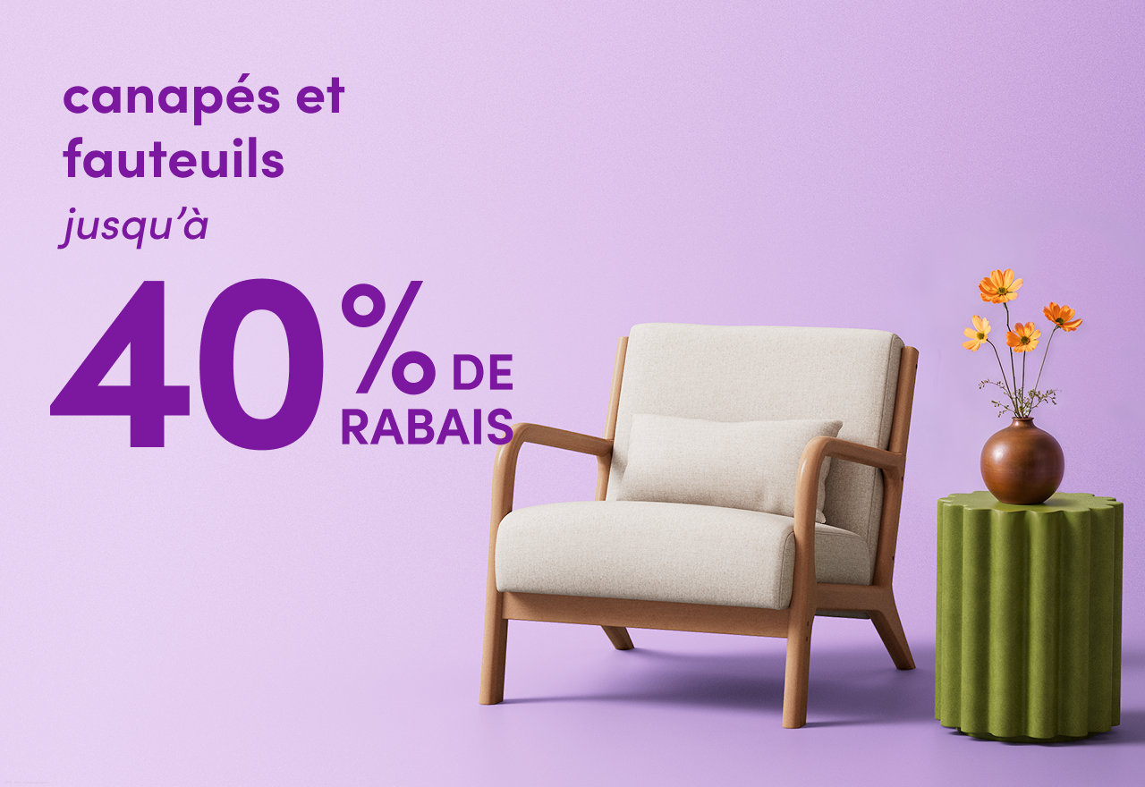 canapés et fauteuils en solde
