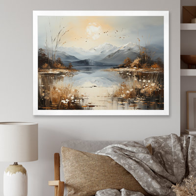 " Beige Dandelion Flowers On Lake "