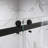 CatalystFP 62"-66"W x 76"H Double Sliding Frameless Shower Door in Matte Black with 3/8" Clear Glass-112003524