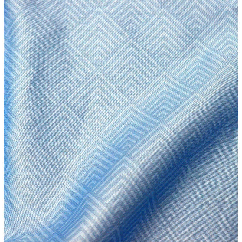 Ardingly Cotton 200 TC Duvet Cover Set, Double - 2 Pillowcases (80 x 80 cm), Smoke Blue