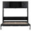 Lit escamotable double avec armoires de rangement