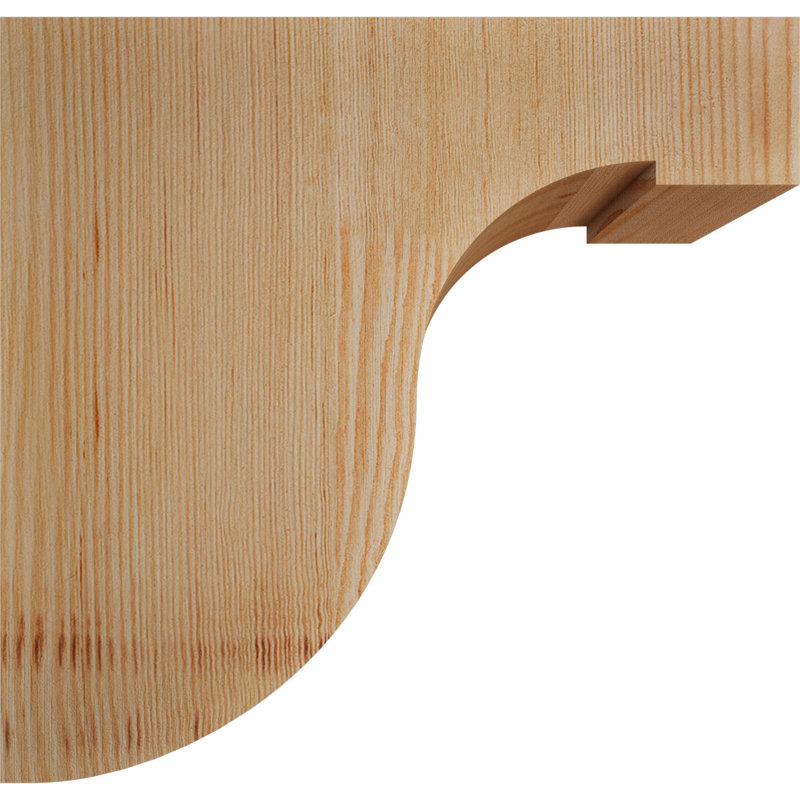 Queue de chevron lisse Del Monte, Sapin de Douglas, H 12 po x l 3 1/2 po x L 12 po