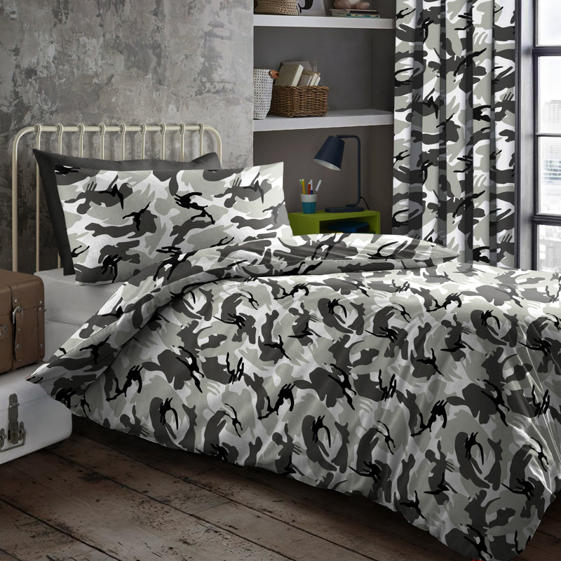 Military Style Camouflage Duvet Set, Single