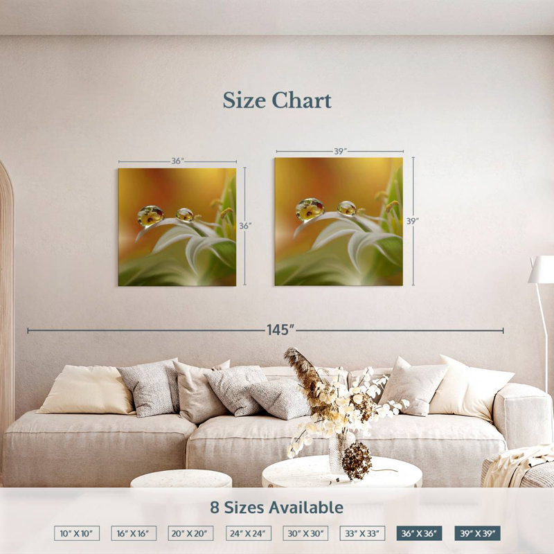 Alvord Flower Mist, 39" H x 39" W