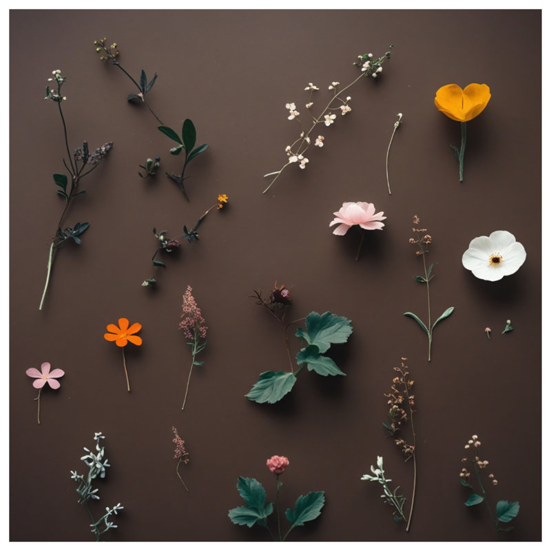 Assortiment de rideaux à motif de fleurs pressées, voilages et voilages à fleurs - 1 panneau, 50" x 92" - 1 Panel