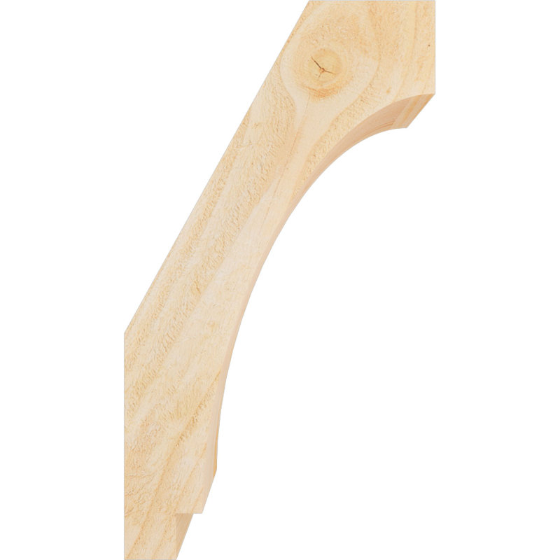 Attelle impériale du genou, Sapin de Douglas, H 18 po x l 4 po x P 10 po, Brute