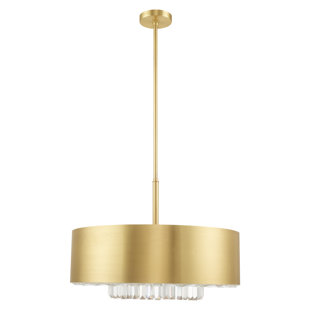 Lustre tambour unique à 6 lumières Madison