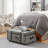 Texture Storage Trunk with Wheels - Marbled Pattern-88967482