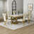 Dining Table Set With Chenille Dining Chairs-1497464631-1497464633