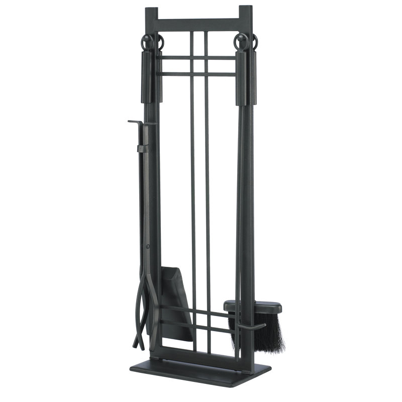 Ensemble d'outils en acier pour foyer 5 pièces Maratea