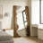 American-style rectangular solid wood full-length mirror in the bedroom, entrance hall, living room-12247306