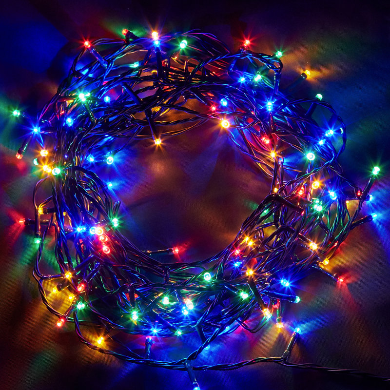 NETTA Fairy String Lights with 8 Different Modes - 1500 LED / 37.5M Lit-Length, Blue/Red/Yellow