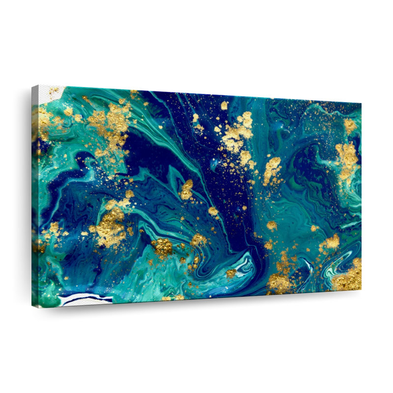 Liquid Marble Canvas Print, 30" H x 45" W x 1.25" D