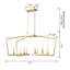 Lustre style chandelier à 8 lumières en métal doré Mable 7625618A2D10470F9D5983B314C29D94