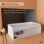 Baignoire de trempage autoportante en pierre 69 po x 36 po