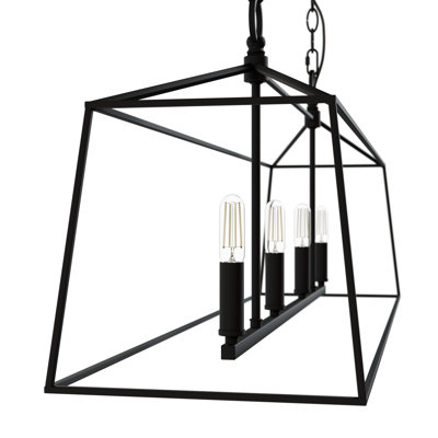 Jasmine Roth 4 - Light Dimmable Kitchen Island Square / Rectangle Chandelier