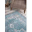 Tapis bleu sarcelle à motif tissé rétro-1878563563