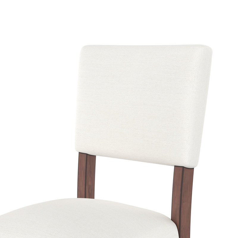 De 4 chaises de bar de style Mid-Century avec dossier, revêtues de lin, pattes à griffer, douces et confortables pour les tabourets rembourrés à long terme, repose-pieds pour la cuisine