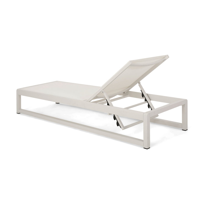 MODESTA CHAISE LOUNGE, White