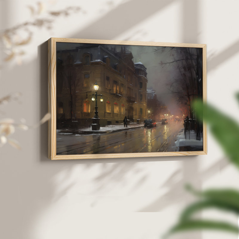Chirstmas Art-CCCLXX -Framed Print - Restickable, H 16 po x l 20 po, Naturel
