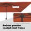 Vidaxl Garden Parasol Polyester And Steel Outdoor Patio Umbrella Sunshade UV