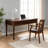 Retro Nut-brown Rectangle Solid Wood Writing Desk