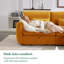 Fauteuil d'appoint moderne en velours côtelé, siège unique avec accoudoirs-1641344270
