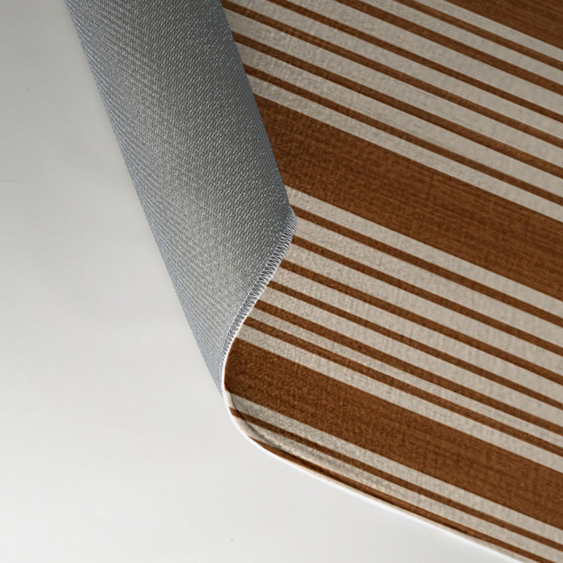 Tapis intérieur / extérieur beige HorizontalStripes, Rectangle 9 pi x 12 pi
