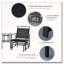 Fauteuils coulissants 2 places avec table basse Outsunny