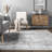 Whitney Faded Abstract Performance Light Gray Rug-919515106