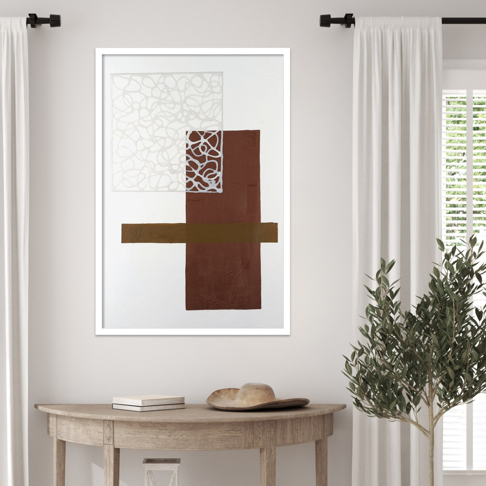 Nooks and Crannies No. 4 Print, 33" H x 23" W, White