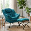 Armchair Accent Chair Lazy Chair with Footstool-946468471