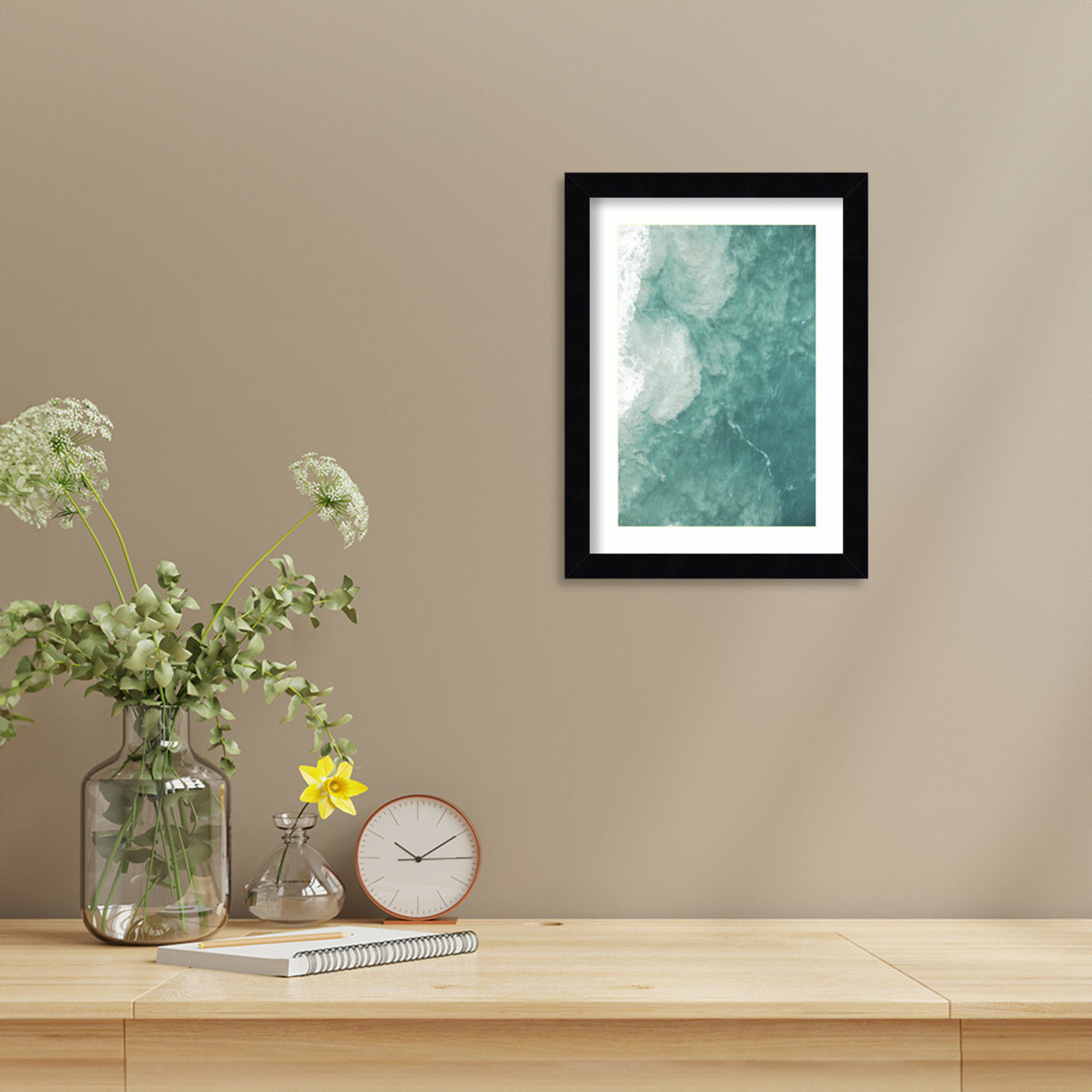 Daisey "Oceano" Print by Shot by Clint, Black, 13" H x 10" W