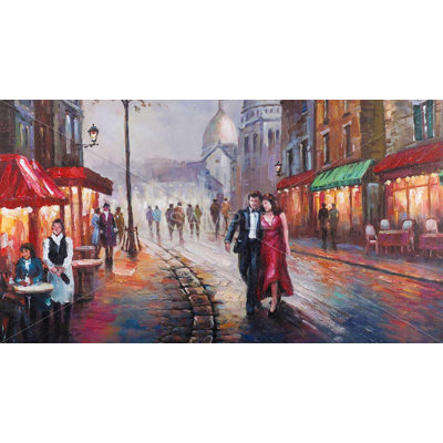 Dressed up couple – Romantic Blue Gaming Mat for Home Decor