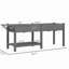 Lit de jardin surélevé spacieux, boîte de jardin surélevée en bois, avec table d'appoint, tablette inférieure, doublures de lit et trous de drainage-1178563268