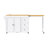 74.8" Kitchen Island with Extendable Dining Table, Kitchen Storage Cart with 3 Drawers, Power Outlet, Rolling Kitchen Island on Wheels with Spice Rack and 2 Door Cabinet, for Kitchen-129764698