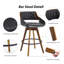 Ensemble de 2 tabourets de bar pivotants-309363297