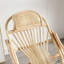 Chaise berçante en rotin