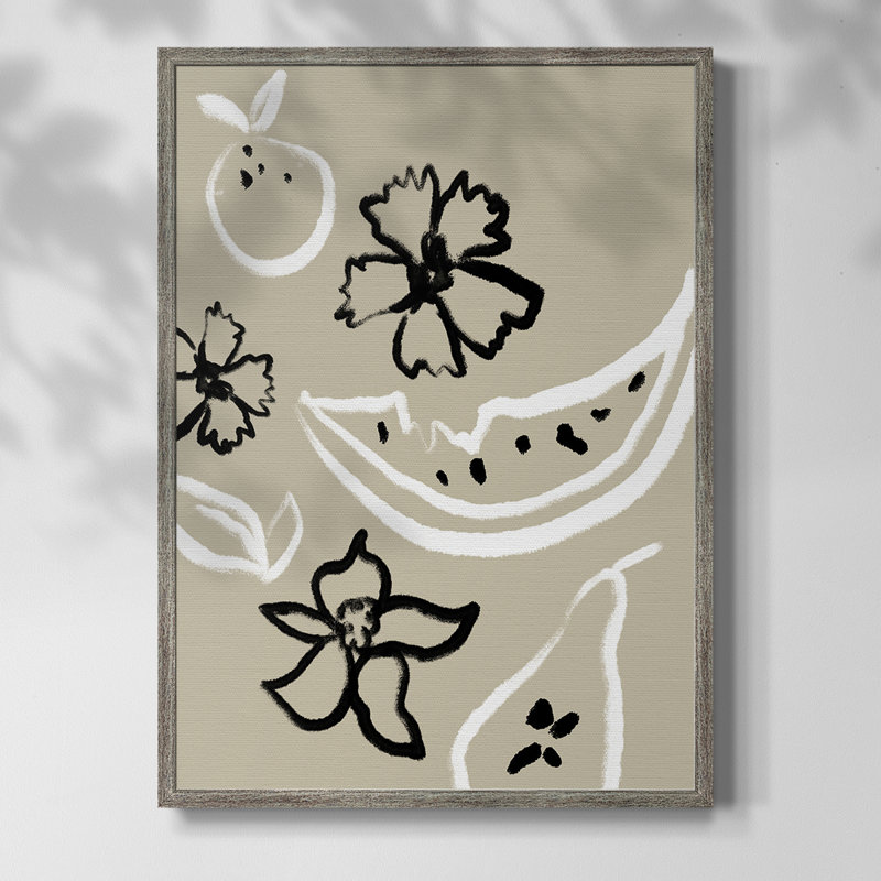 Summer Bounty I, reproduction encadrée - bois massif, H 30 po x l 24 po