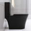 Toilette noire matte à double chasse, 1,1 / 1,6, 1000G sur carte pour une chasse d'eau supérieure à chasse d'eau moderne, option énergie