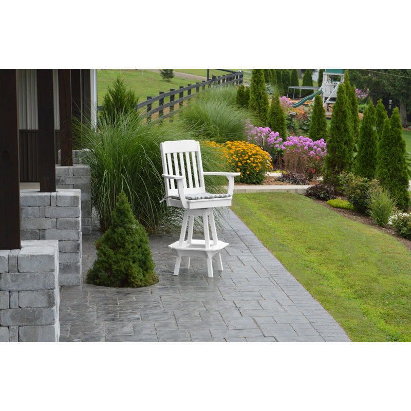 Tabouret de bar rotatif 29 po Nettie, Blanc