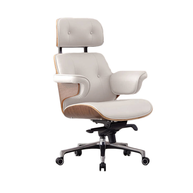 Executive Chair with Headrest, Beige