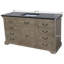 60'' Single Bathroom Vanity with Stone Top