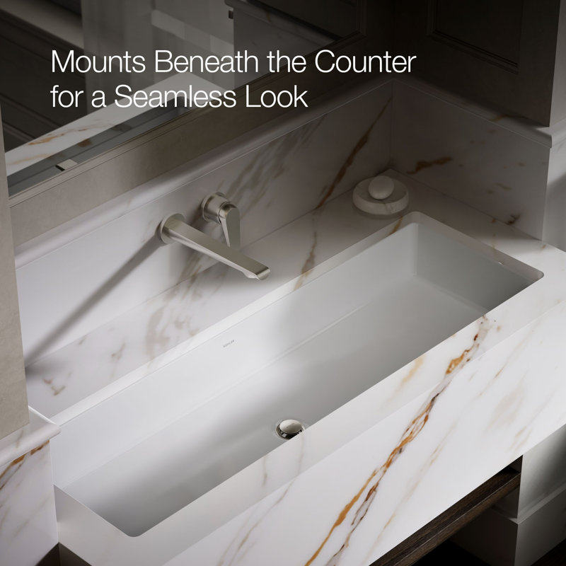 Verticyl 42-1/2 In. Rectangular Undermount Bathroom Sink