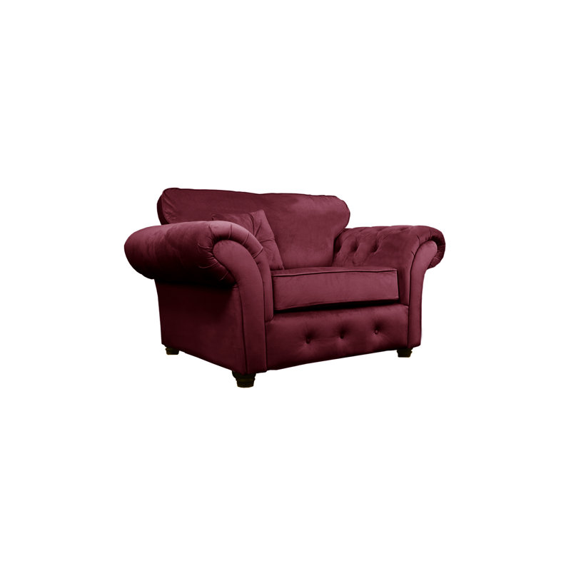 Lila Velvet Chesterfield Chair, Plum